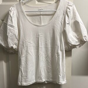 Old Navy Women's Cream Puff Sleeve Blouse